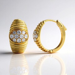 Orecchini in oro con Diamante SI2 (H)