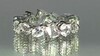 Zilveren ring met witte topaasstenen