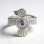 Anello in argento con Ametista
