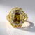 Anello in oro con Sfalerite Bulgara