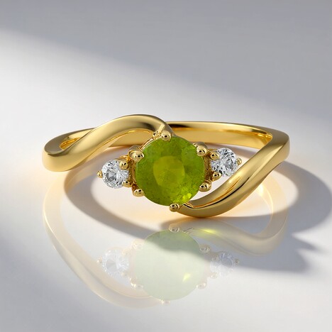 Anello in oro con Sfene
