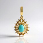 Ciondolo in argento con Turchese