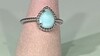 Zilveren ring met een larimar