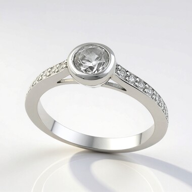 Zircon Silver Ring