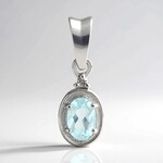 Ciondolo in argento con Ambligonite