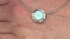 Colgante en plata con Larimar (MONOSONO COLLECTION)