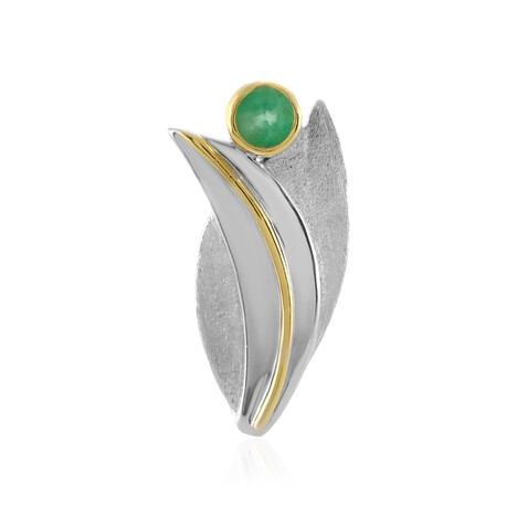 Äthiopischer Smaragd-Silberanhänger (MONOSONO COLLECTION)