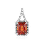 Hessonit-Granat-Goldanhänger