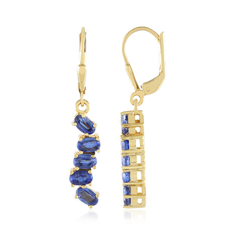 Pendientes en plata con Cianita de Nepal