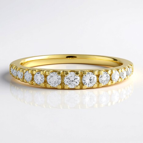 Anello in oro con Diamante I2 (I) (de Melo Gold)
