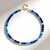Collana in argento con Agata Blu (Adela Silber)