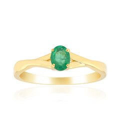 Zambian Emerald Silver Ring