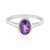 Bague en argent et Améthyste