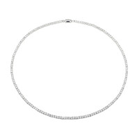 Collier en argent et Topaze blanche (Adela Silber)