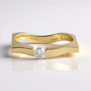 Anillo en oro con Diamante IF (G)  (de Melo Gold)