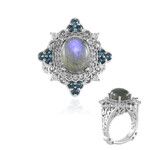 Anello in argento con Labradorite (Dallas Prince Designs)