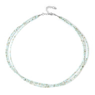 Larimar-Silberhalskette