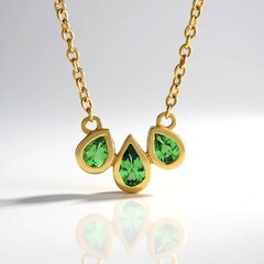 Collana in argento con Lemshuku Tsavorite