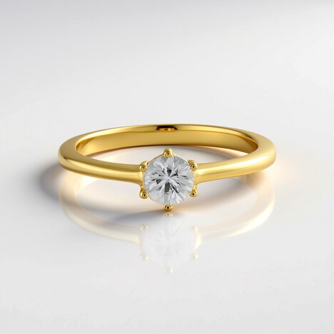 Anello in argento con Zircone