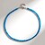 Collana in argento con Apatite Blu Neon
