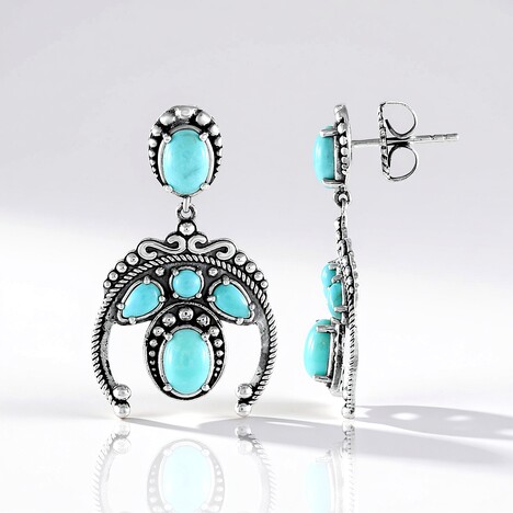 Orecchini in argento con Turchese (Desert Chic)