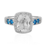 Anello in argento con Topazio Bianco