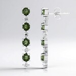 Orecchini in argento con Moldavite