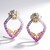 Orecchini in argento con Zaffiro Rosa (Gems en Vogue)