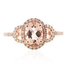 Anello in oro con Morganite del Madagascar AAA