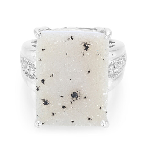 Glitzer-Achat-Silberring