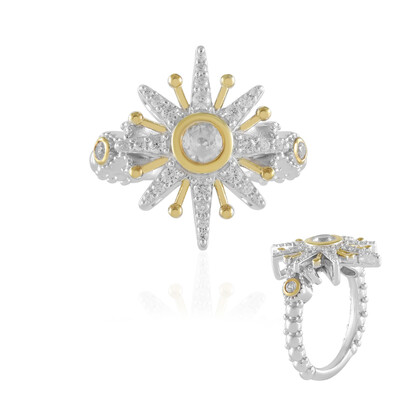 Weißer Topas-Silberring (Dallas Prince Designs)