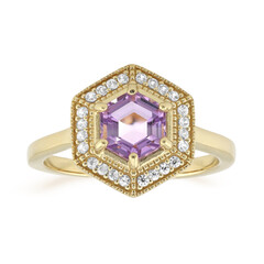 Anello in argento con Ametista
