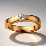 Bague en or et Diamant rose de France VS1 d'Argyle (Annette)
