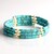 Bracciale in acciaio con Magnesite Blu (Riya)