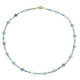 Brasilianischer Aquamarin-Silberhalskette