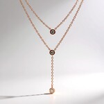 Collana in argento con Diamante Rose de France VS1 di Argyle (Annette)