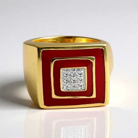 Anello in argento con Zircone