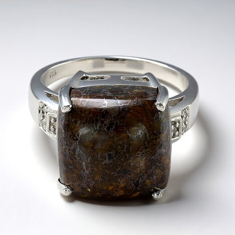 Anello in argento con Quarzo Dinosauro