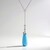 Collier en argent et Quartz bleu azur
