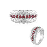 Anillo en plata con Espinela roja noble (de Melo Essence)