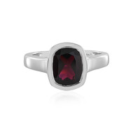 Indischer Granat-Silberring (MONOSONO COLLECTION)