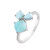 Anello in argento con Larimar