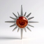 Ciondolo in argento con Sfalerite (de Melo Essence)