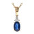 Blauer Ceylon-Saphir-Goldhalskette (CIRARI)