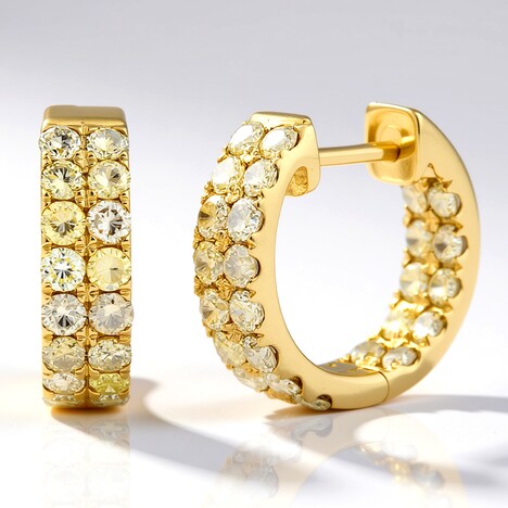 Orecchini in oro con Diamante Fancy SI2 (CIRARI)