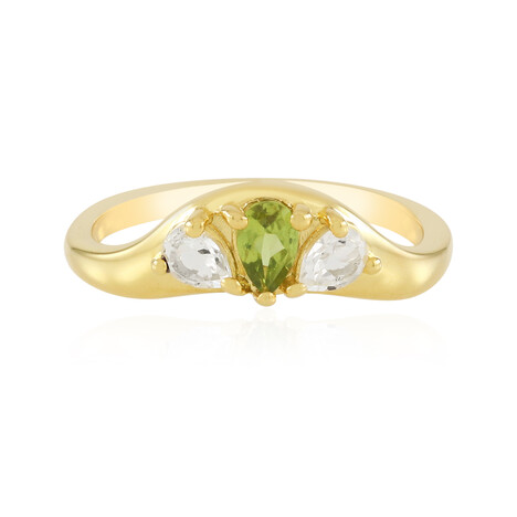 Zilveren ring met een vesuvianiet
