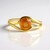 Anello in argento con Quarzo Arancione