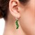 Orecchini in argento con Diopside Russo