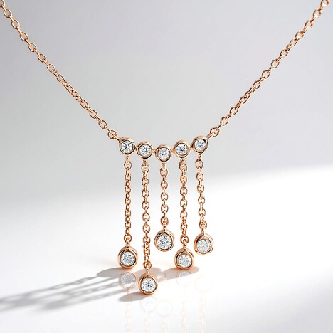 Collana in argento con Zircone (M de Luca)