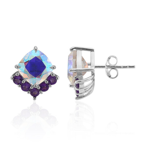 Mondlicht-Quarz-Silberohrringe